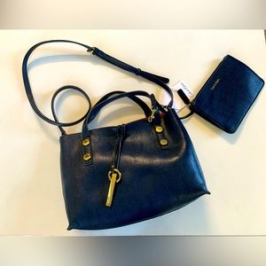 Calvin Klein reversible navy blue bag. Brand new with tag!
